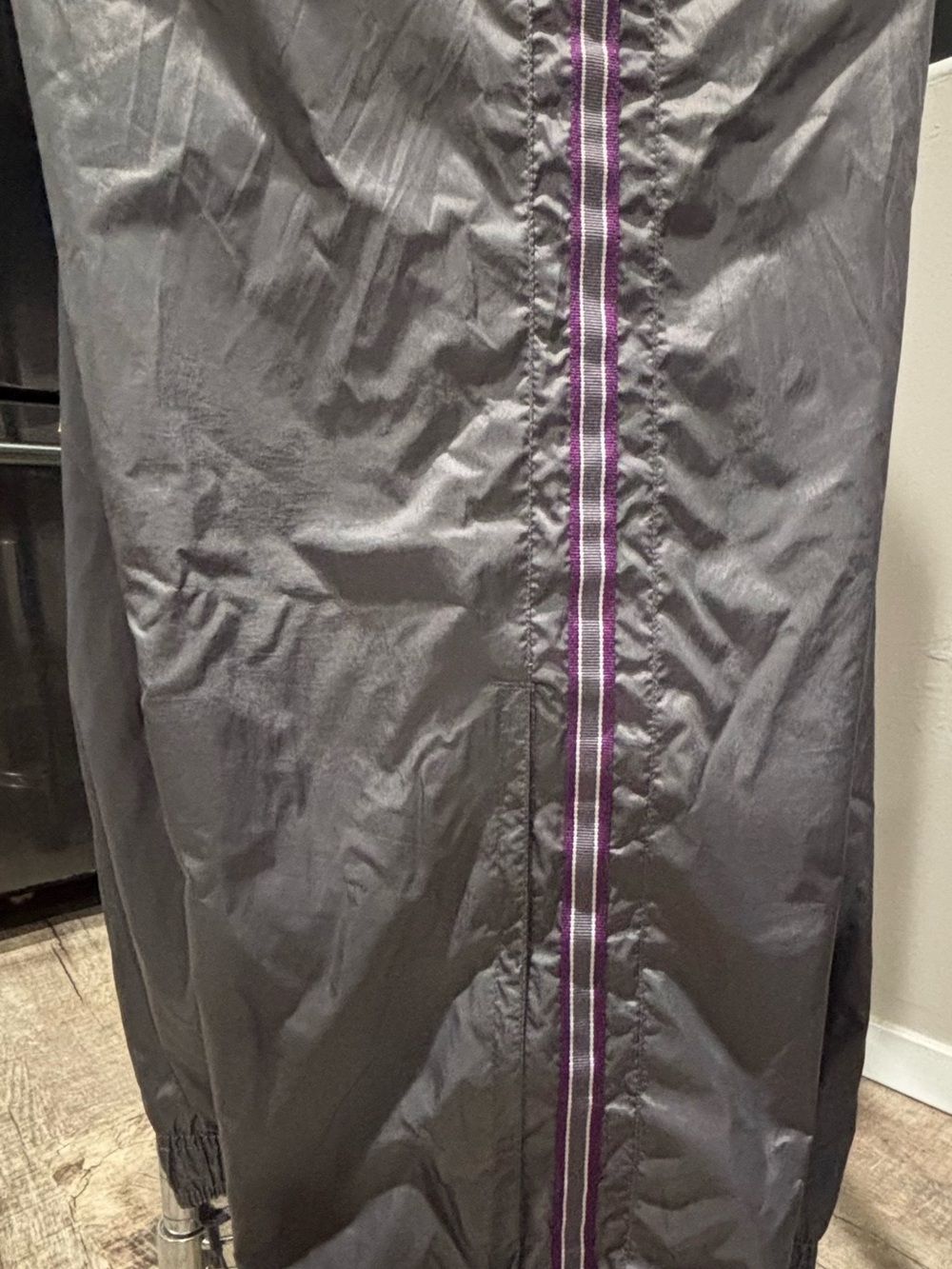 Rebbeca Malone Purple & Gray Women's XL Windbreaker Jkt/Pant Set Vintage Y2K BF - Picture 11 of 13
